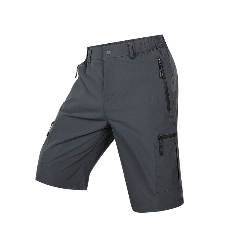 Men's Cargo Shorts; Summer Waterproof Breathable Comfortable; Multi-Pocket; Outdoor Casual Sports Beach Pants; Elastic Waistband