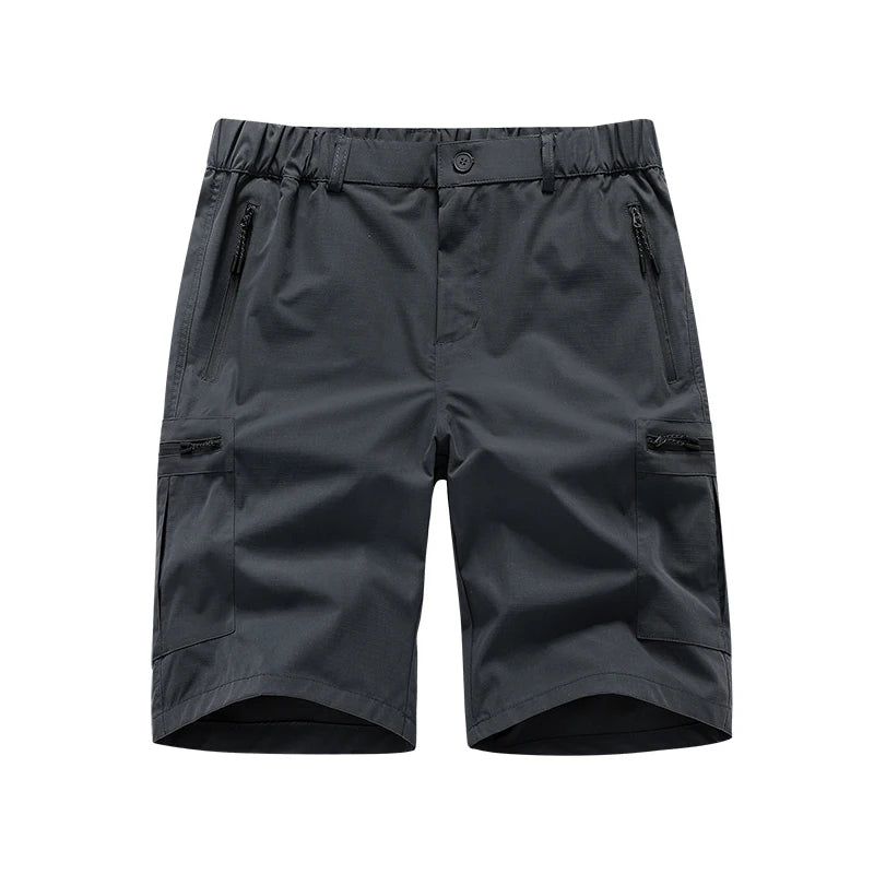 Men's Cargo Shorts; Summer Waterproof Breathable Comfortable; Multi-Pocket; Outdoor Casual Sports Beach Pants; Elastic Waistband