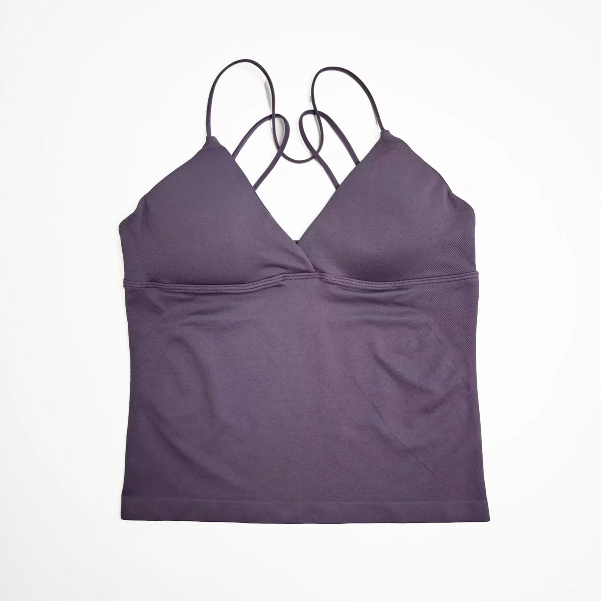 NCLAGEN Vision Twist Front Longline Top Women's Seamless Thin Straps Yoga Gym Workout Vest Running Tank Tops Fitness Clothing