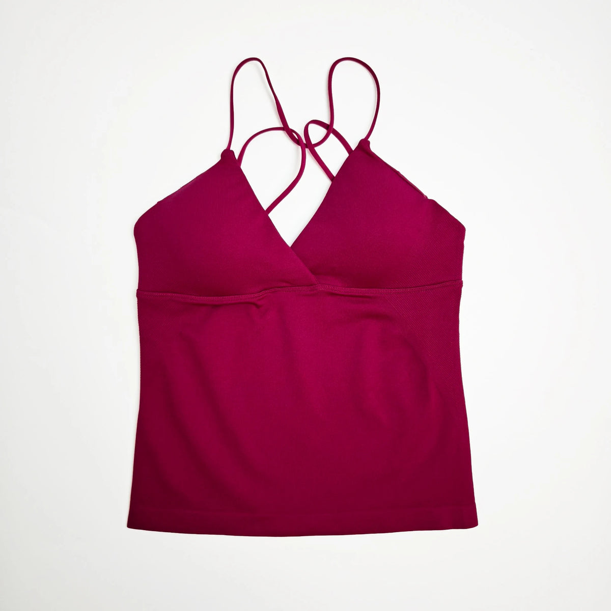 NCLAGEN Vision Twist Front Longline Top Women's Seamless Thin Straps Yoga Gym Workout Vest Running Tank Tops Fitness Clothing